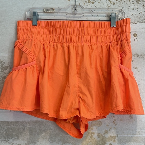 Get Your Flirt On Shorts by Free People Movement (Orange) - Picture 2 of 4